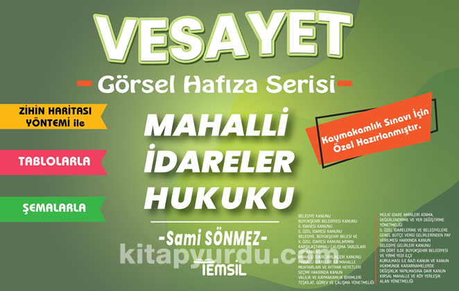 Vesayet  Kaymakamlık Mahalli İdareler Hukuku