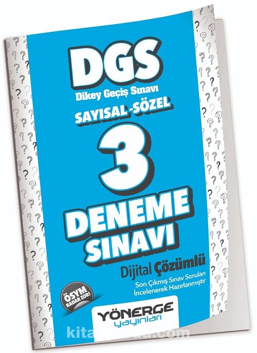 2023 DGS Sayısal-Sözel 3 Deneme Çözümlü