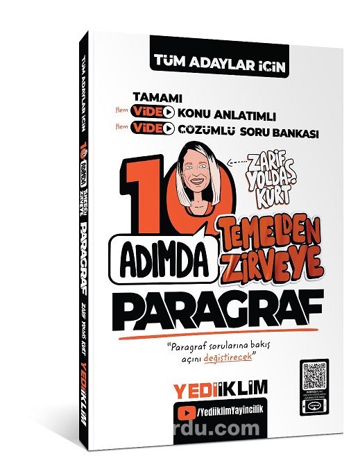 Tüm Adaylar İçin 10 Adımda Paragraf Video Konu Anlatımlı ve Video Çözümlü Soru Bankası