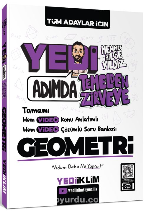 Yedi Adımda Temelden Zirveye Geometri Video Konu Anlatımlı Video Çözümlü Soru Bankası