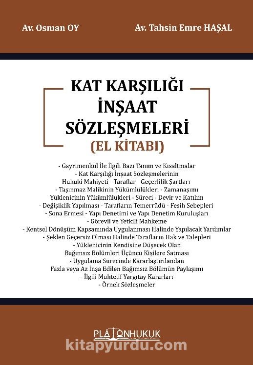 Kat Karşılığı İnşaat Sözleşmeleri (El Kitabı)