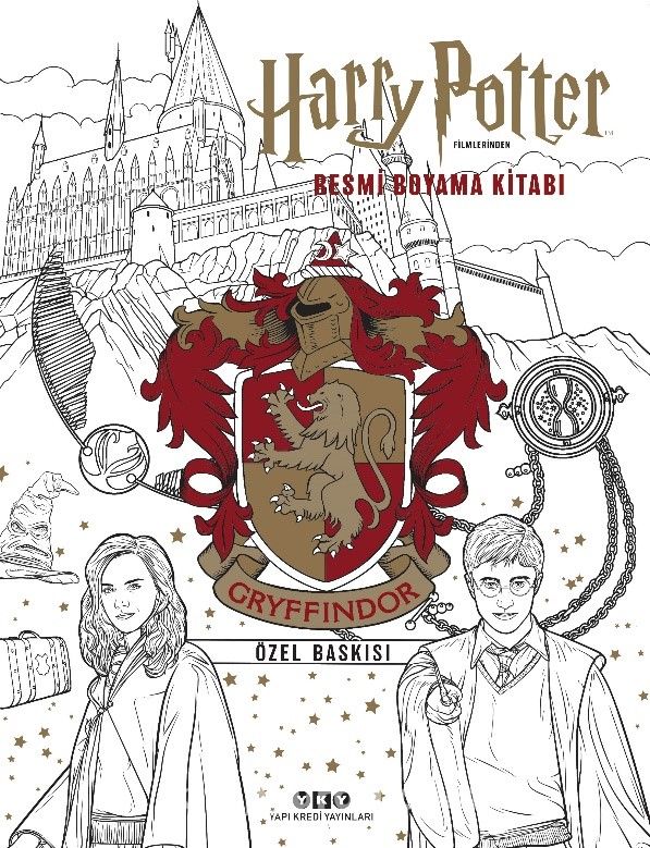 Harry Potter Filmlerinden Resmi Boyama Kitabı (Gryffindor Özel Baskısı)