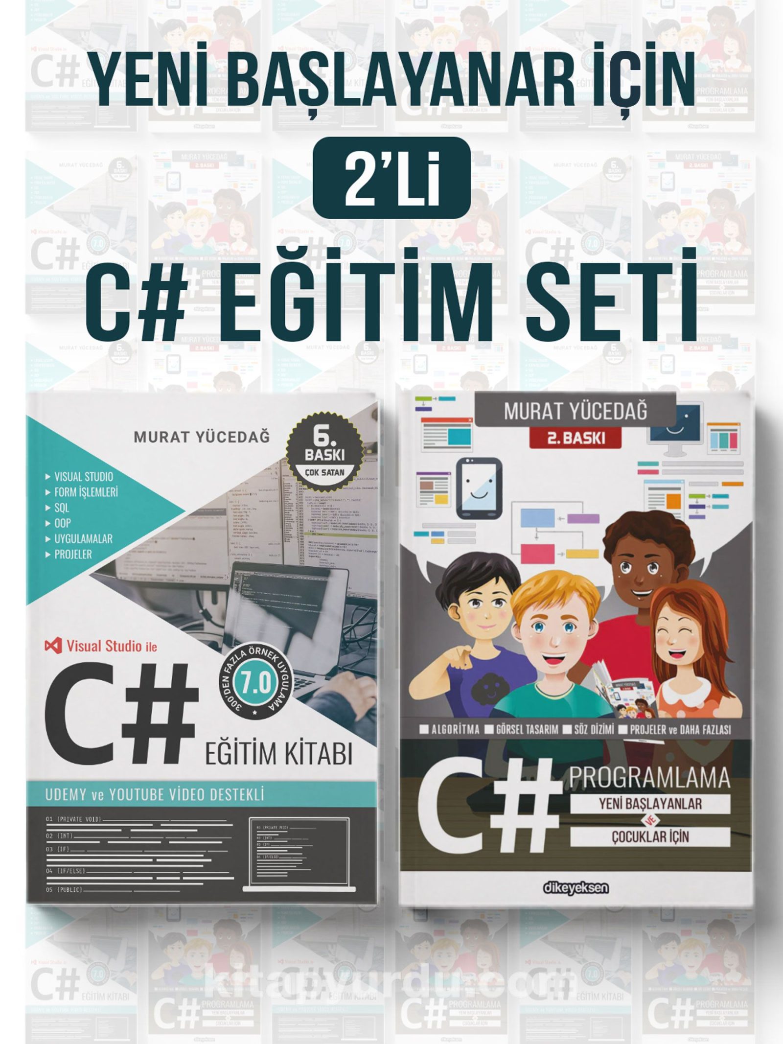 Yeni Başlayanlar için 2'li C# Eğitim Seti (2 Kitap)