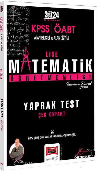 2024 KPSS  ÖABT Lise Matematik Öğretmenliği Yaprak Test